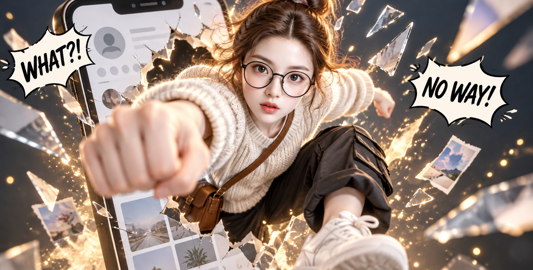 Tranh minh họa 3D sống động bật ra khỏi màn hình điện thoại