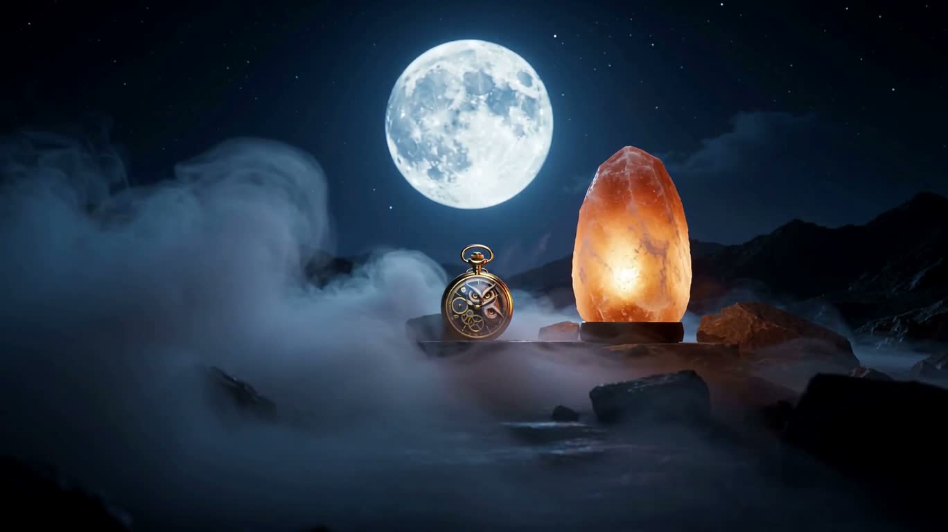 Steam Owl Pocket Watch in a Blue Moon Mist