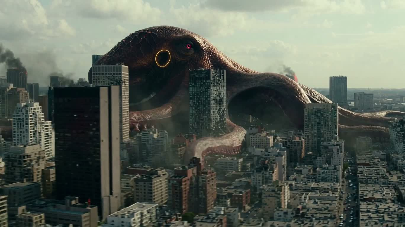 Giant Octopus Descends on the City
