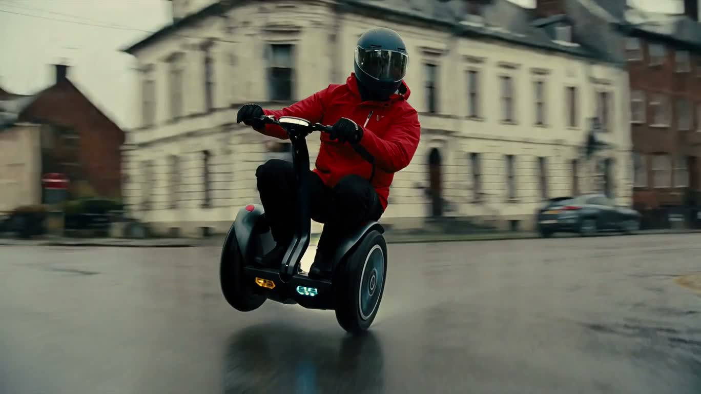 Sharp Turn on a Rainy Night Street — AI video creation