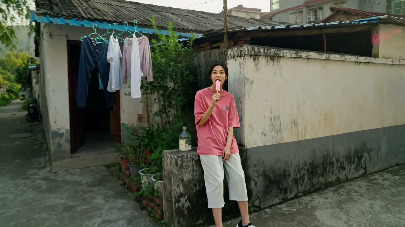 夏日巷弄里的悠闲时光 — AI video creation