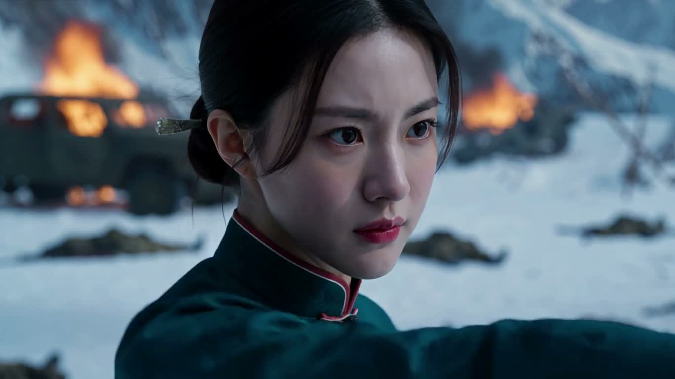 雪原双姝对决 — AI video creation