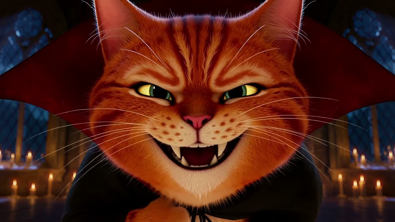 吸血猫飞行失败记 — AI video creation