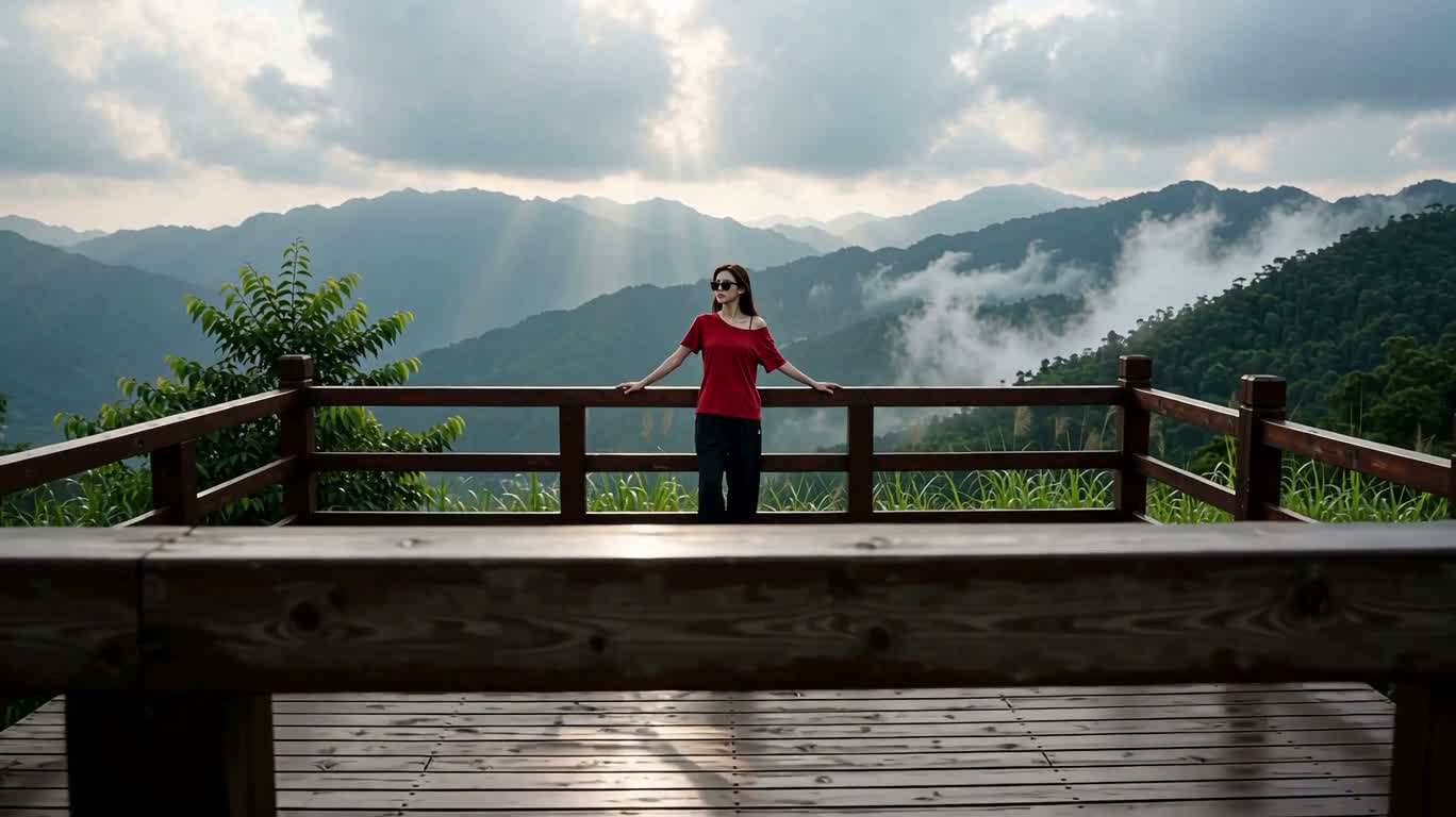 云海山巅的静谧旅程 — AI video creation