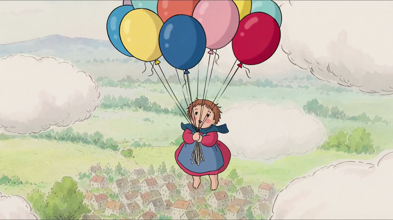 Ballons vers un ciel de conte de fées