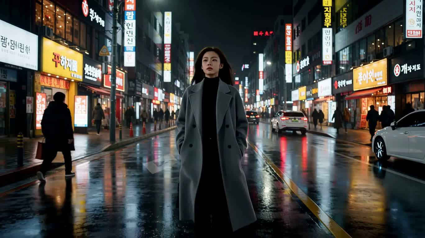 雨夜地铁到黎明之城 — AI video creation