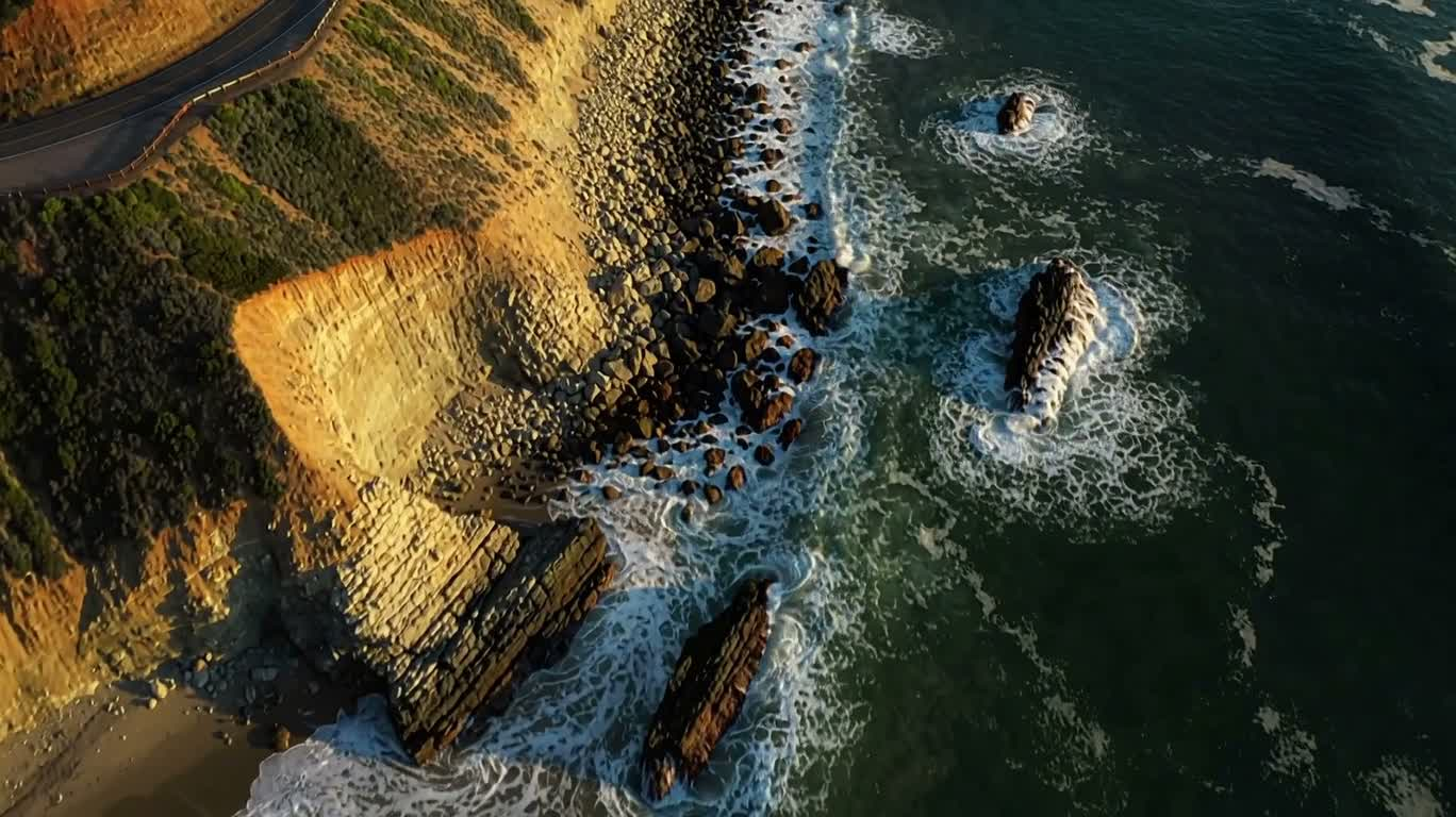 Golden Tide on the Big Sur Coast
