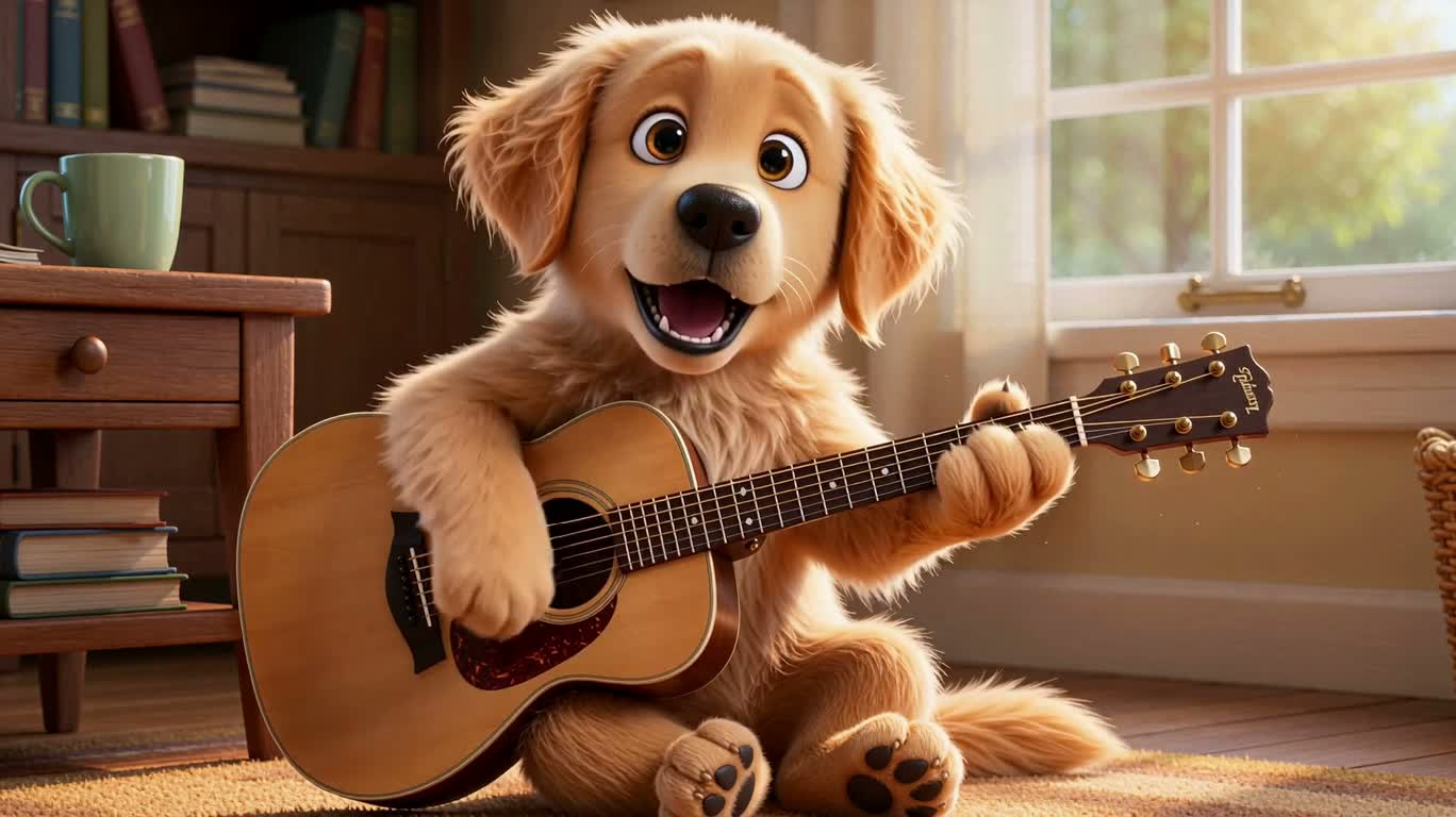Giai điệu guitar của chú cún golden