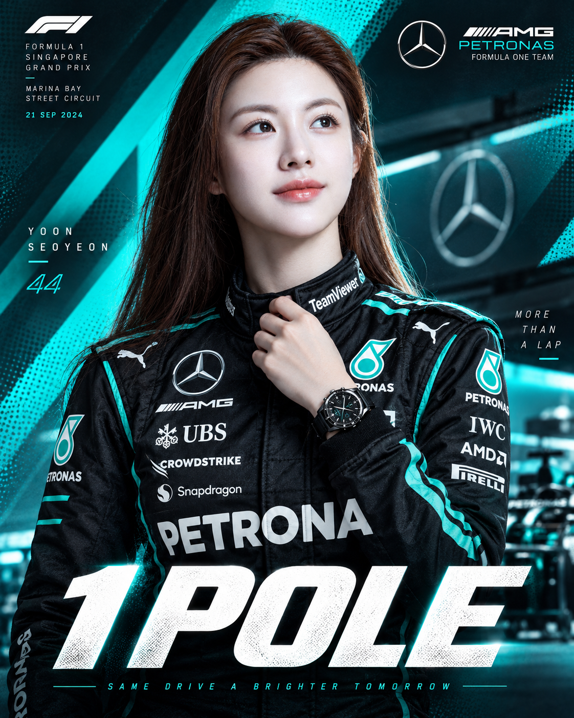 一级方程式赛车杆位官宣海报 — AI image creation