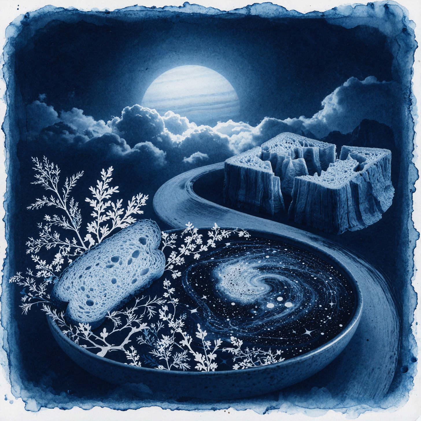 星球早餐 · 蓝晒艺术 — AI image creation
