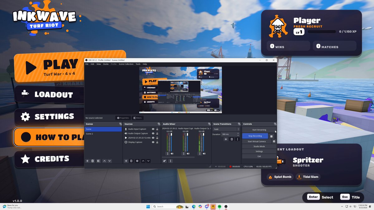 一句提示词做出的斯普拉遁风格游戏 — AI video creation