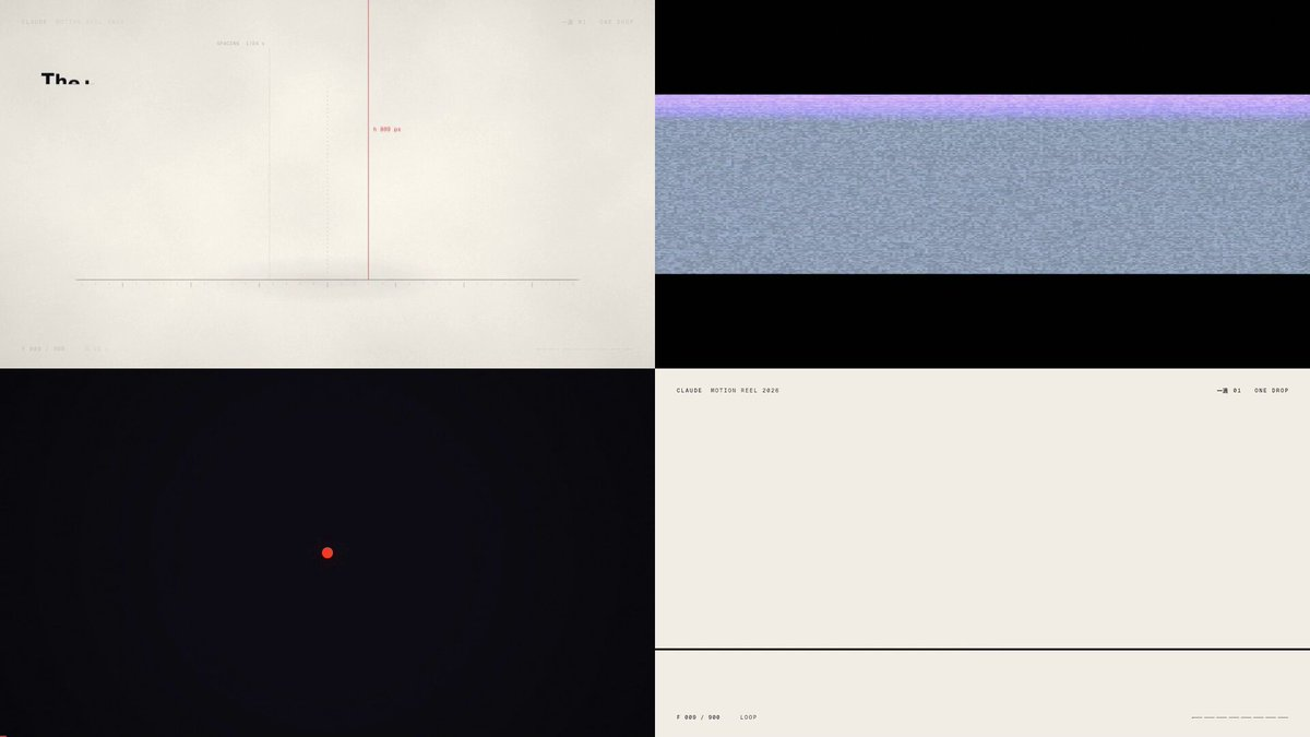 不用After Effects制作的HTML动效 — AI video creation