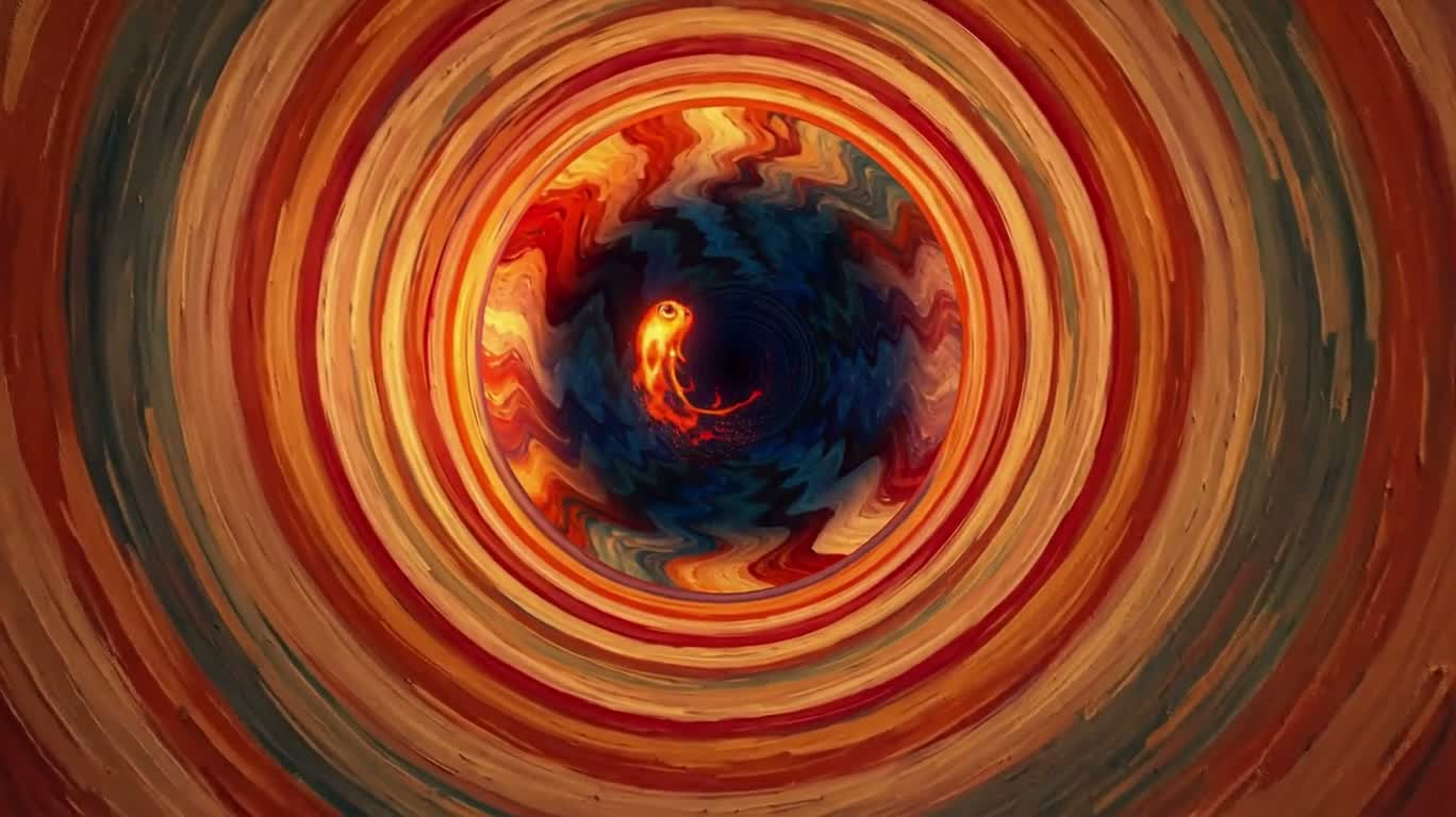 Self-Tunnel of the Flame Being