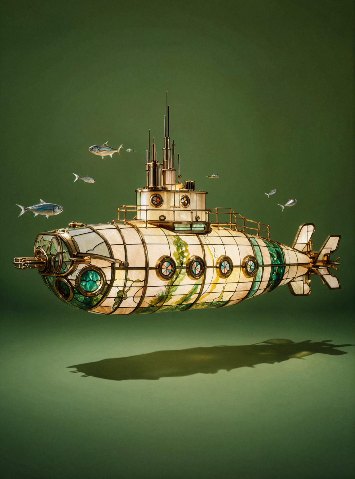 Sous-marin en vitrail · Mode avant-gardiste