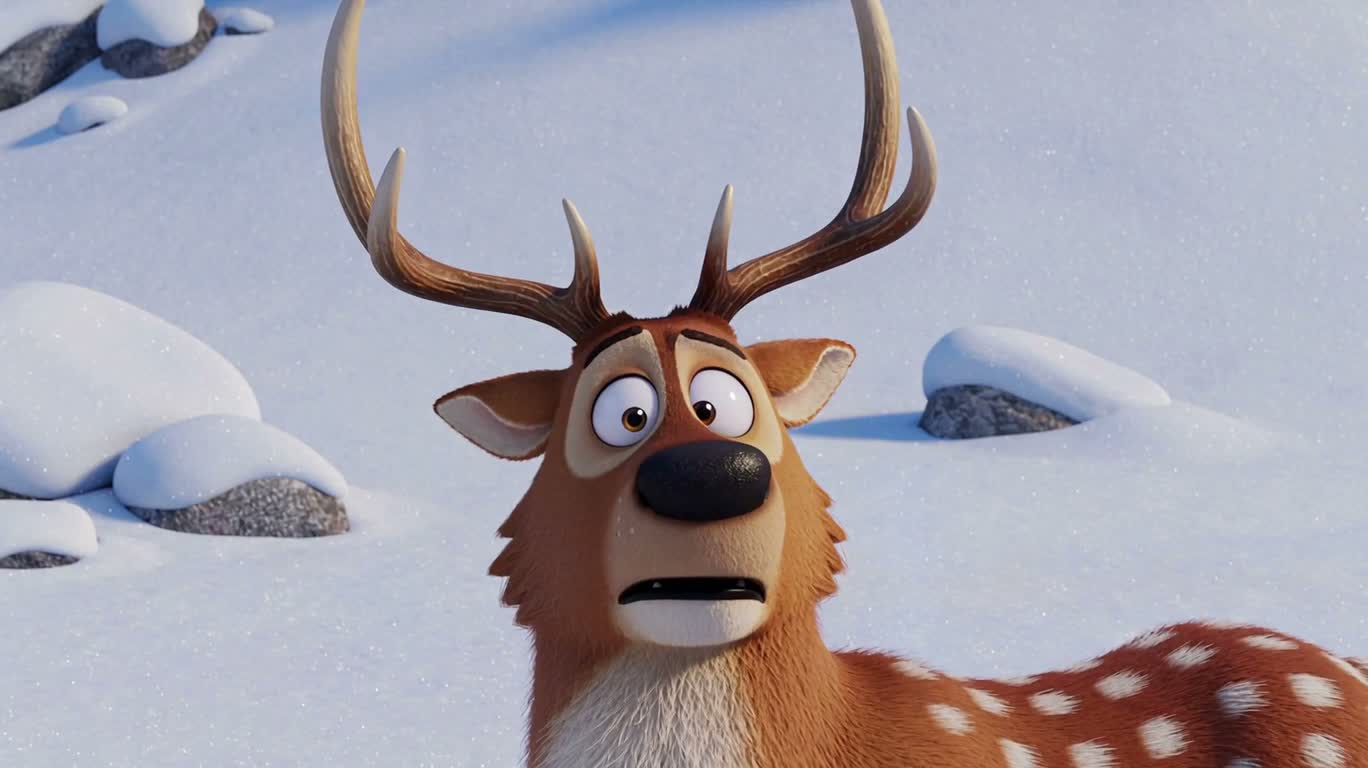 Christmas Wonder on the Deer-Man's Antlers