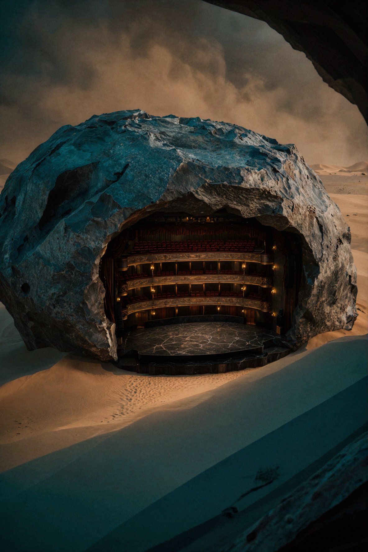 沙漠星际歌剧院 · 电影写实 — AI image creation