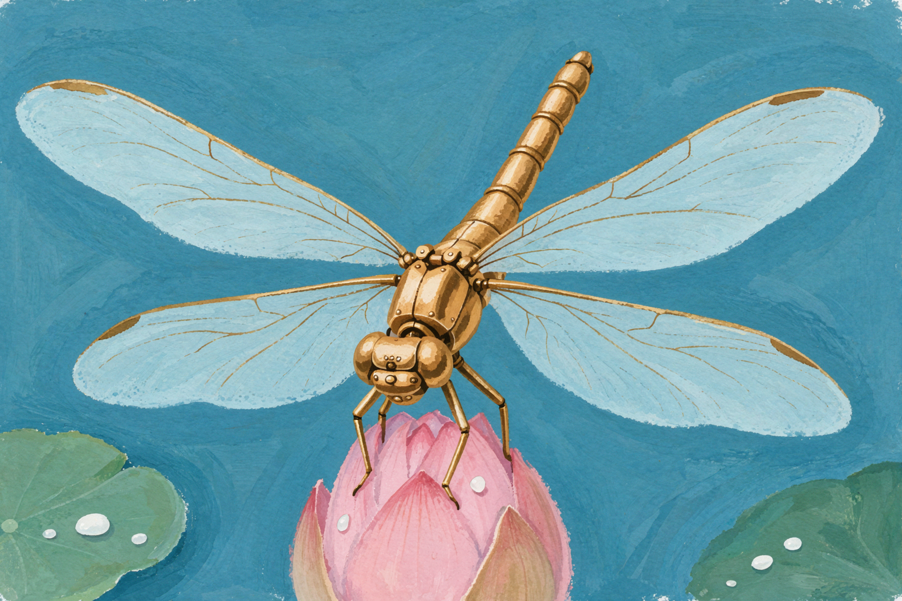 Libellule de laiton · Impasto d'album