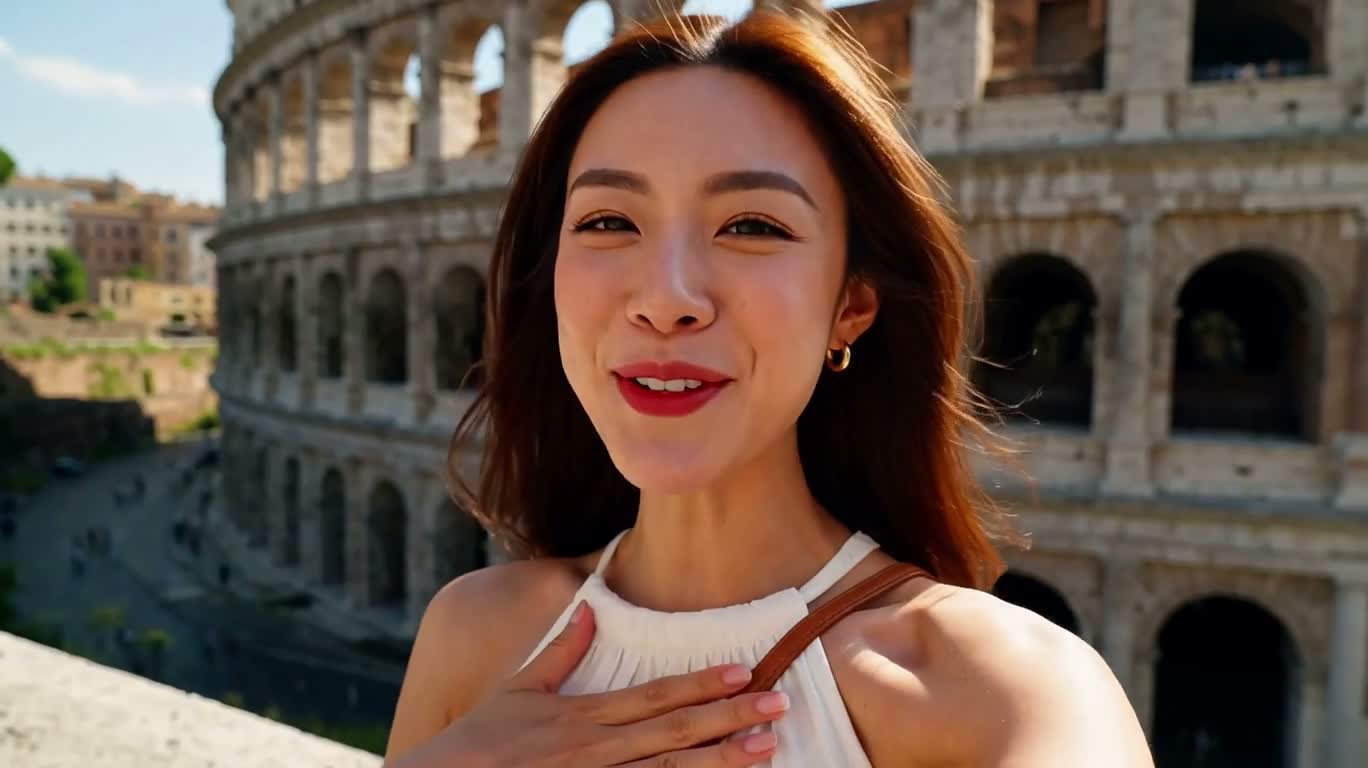阳光罗马旅行日记 — AI video creation