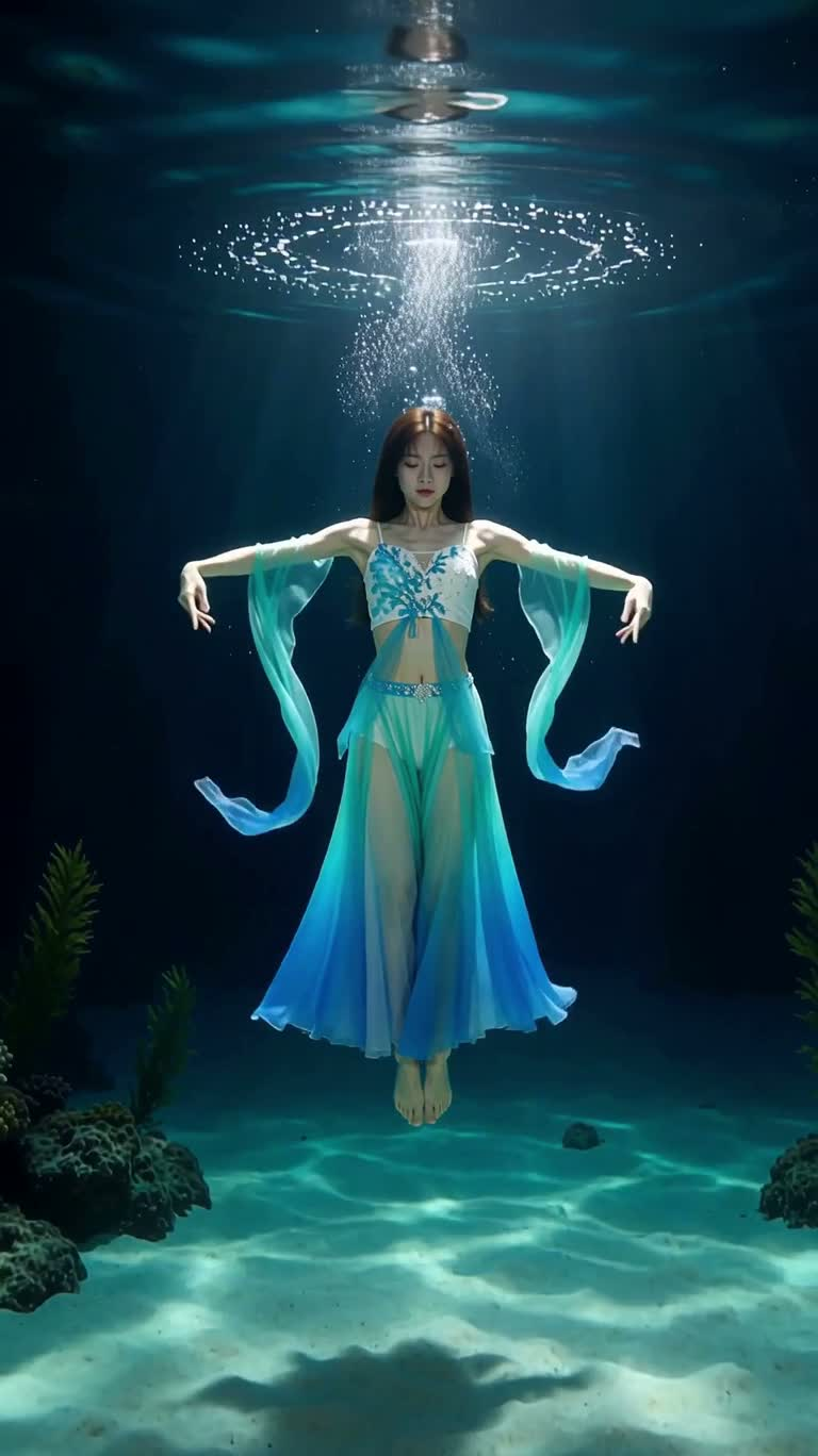 深海人鱼姬舞 — AI video creation