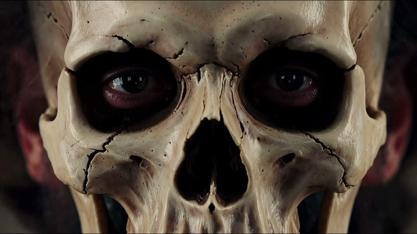Skull Visage Transformed into a Living Face