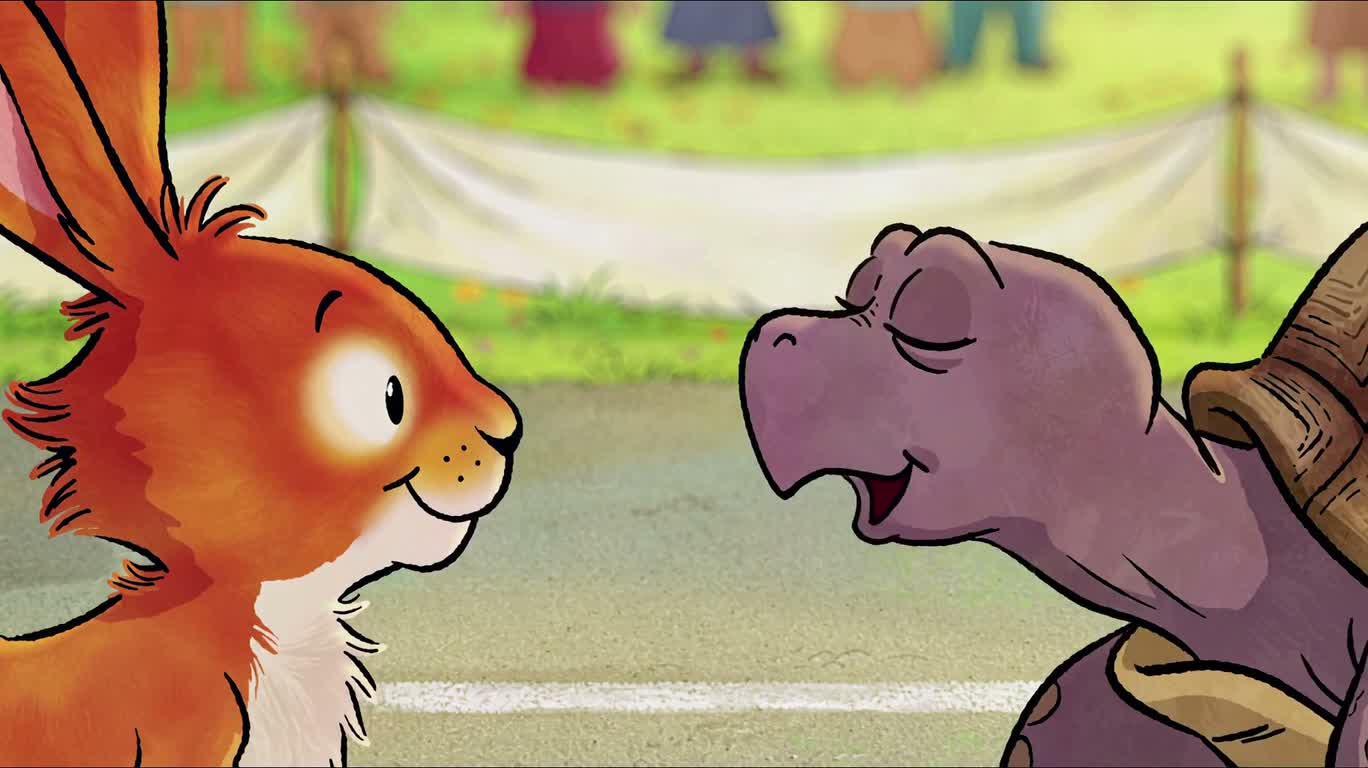 赤い兎と紫の亀の和解
