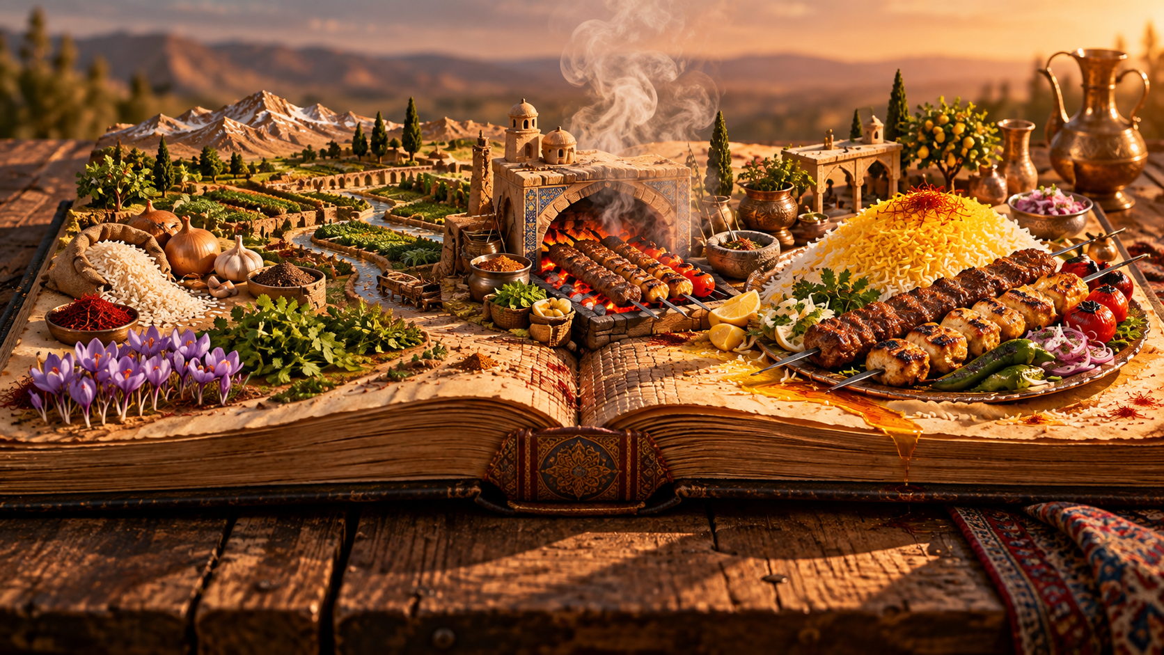 展开食谱地图中的微缩风味景观 — AI image creation