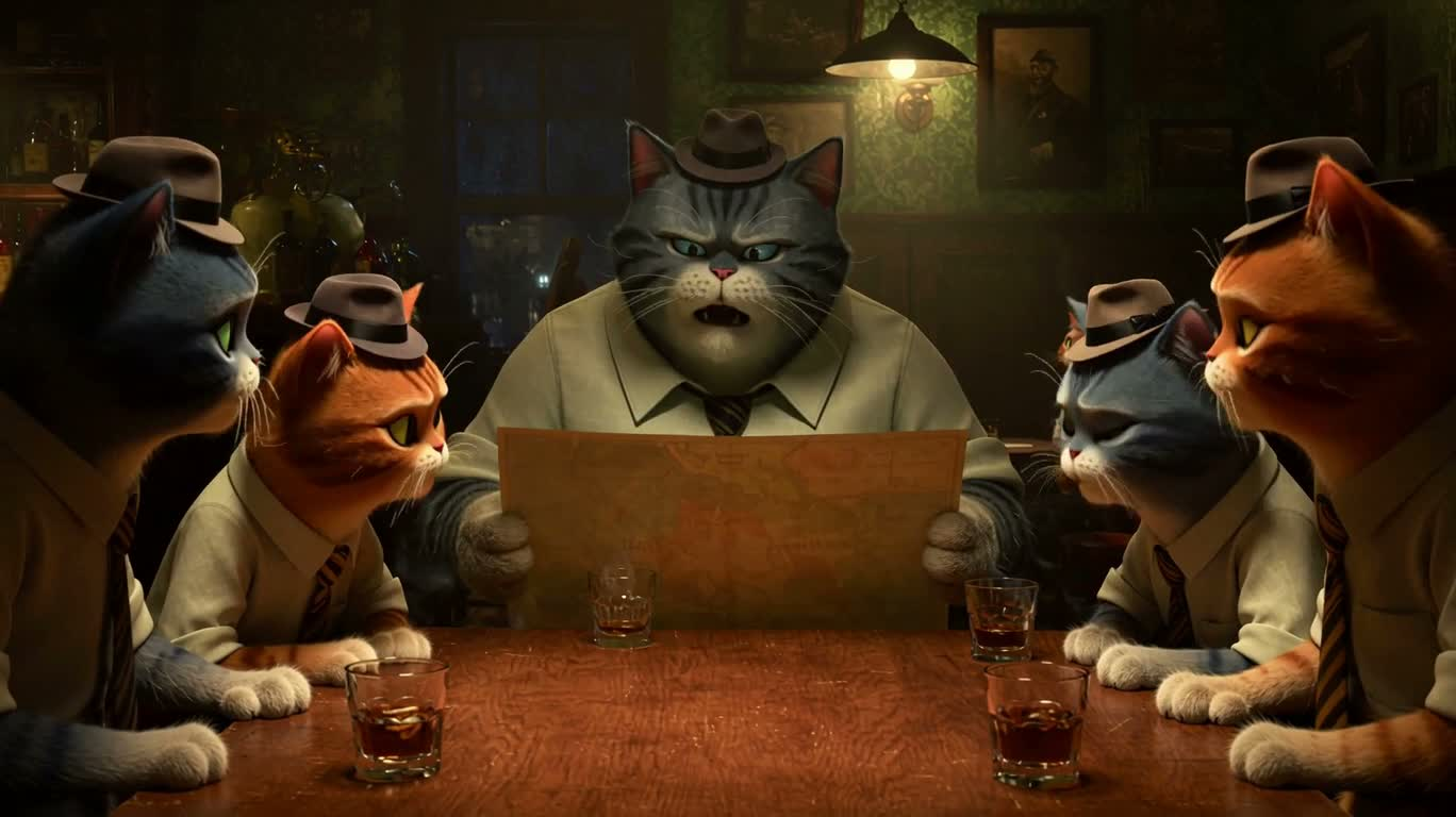 纽约地下酒吧的猫帮密谈