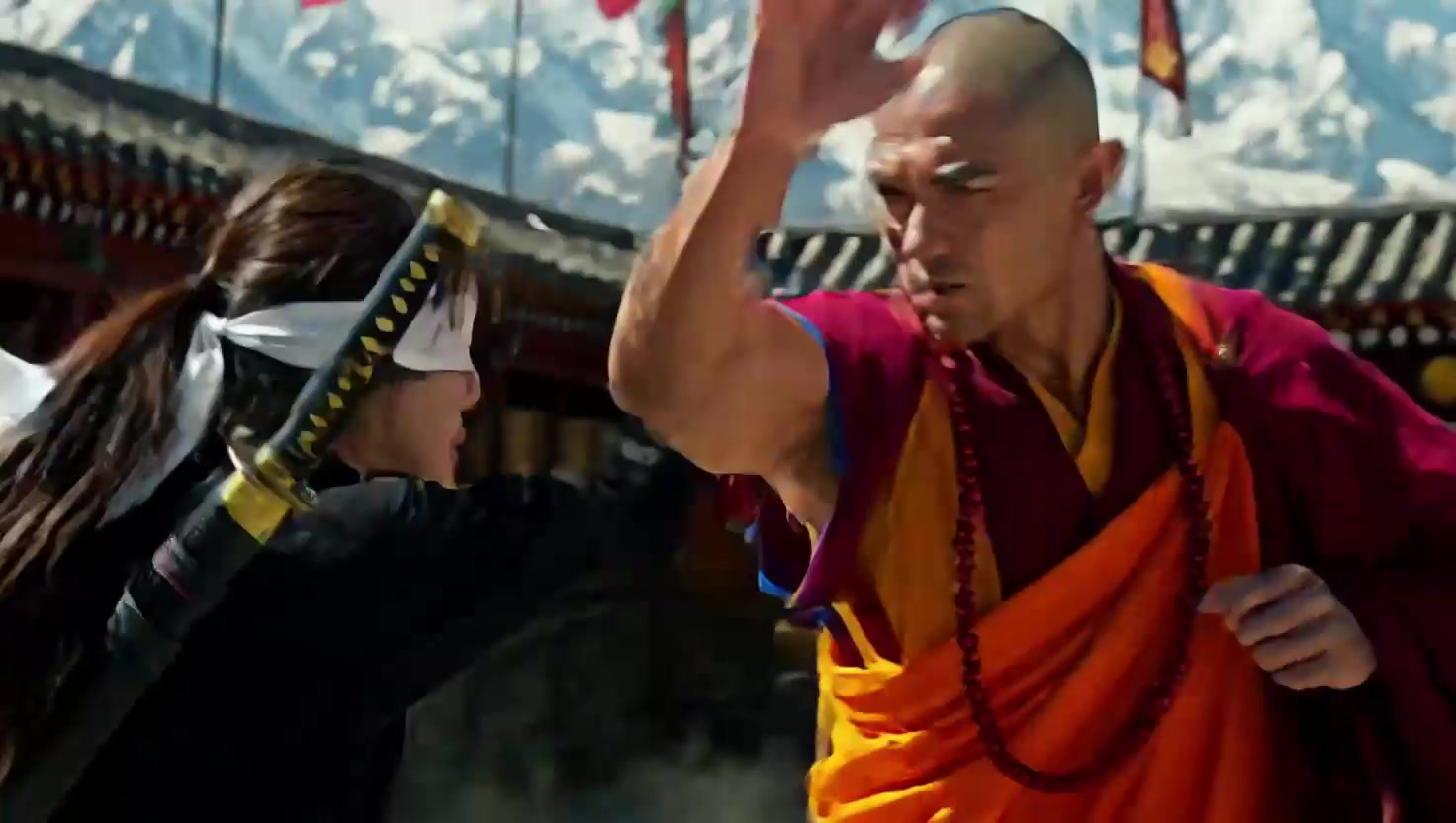 Blind Ninja and Mandala Duel at a Snow Mountain Temple