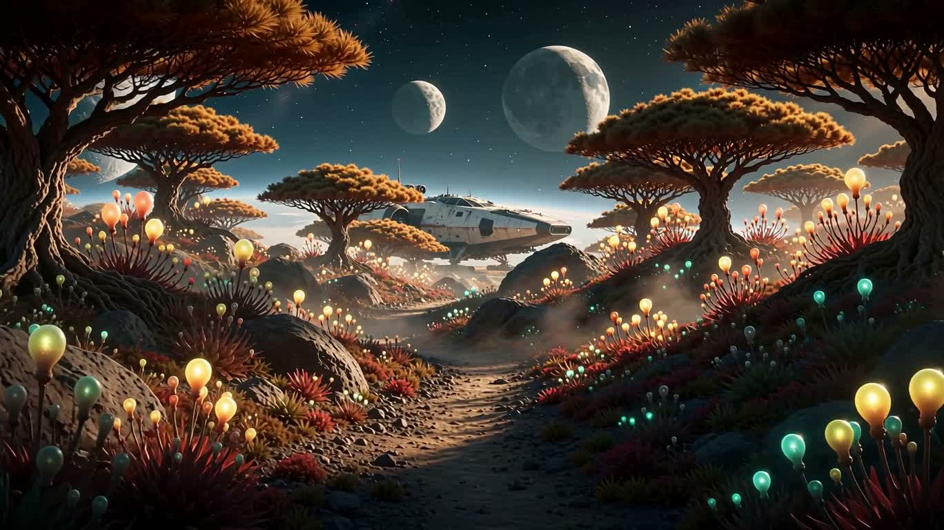 Корабль в чужом лесу — AI video creation