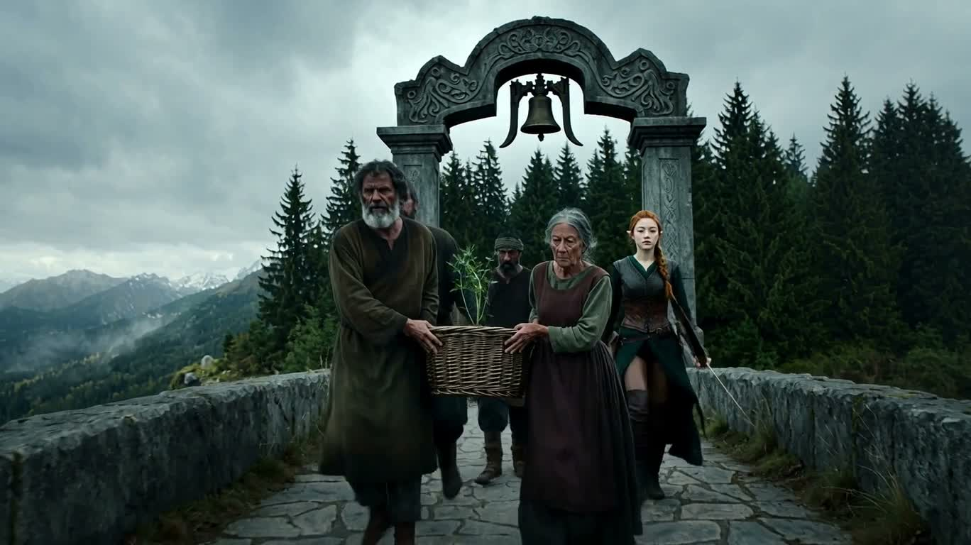 Le ranger elfe protège le jeune arbre
