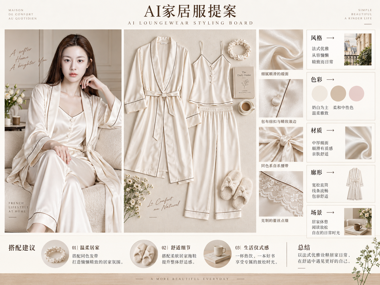 AI家居服提案品牌版式板 — AI image creation