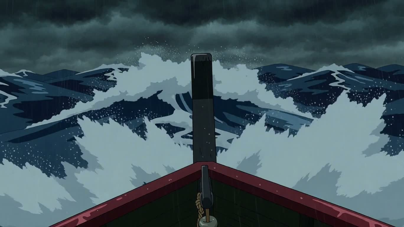 暴风雨中的沉船危机