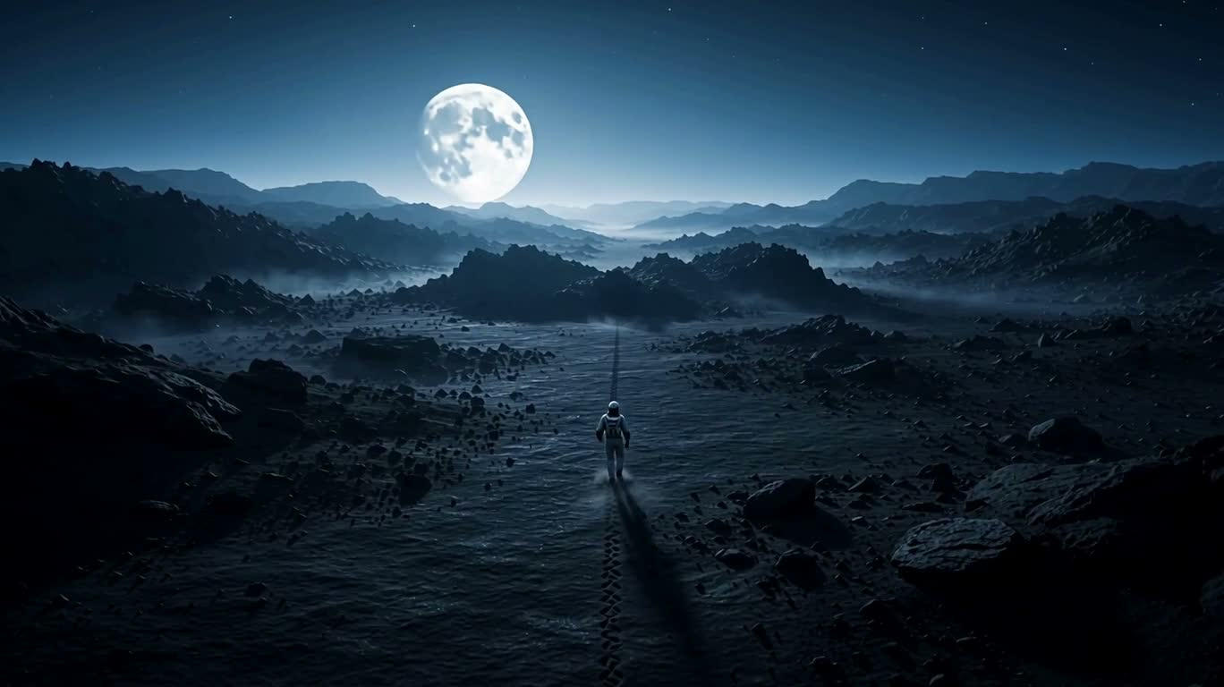 暮色星球的光之相遇 — AI video creation