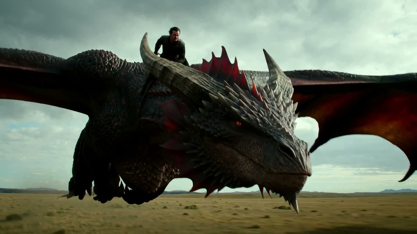 Assaut de la tempête du dragon noir — AI video creation