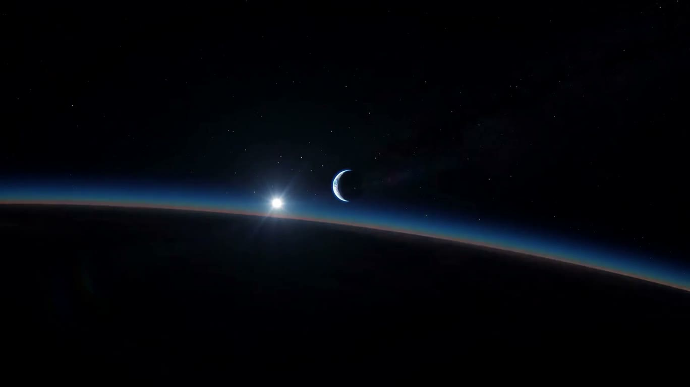 日蚀对齐:宇宙中的光影 — AI video creation