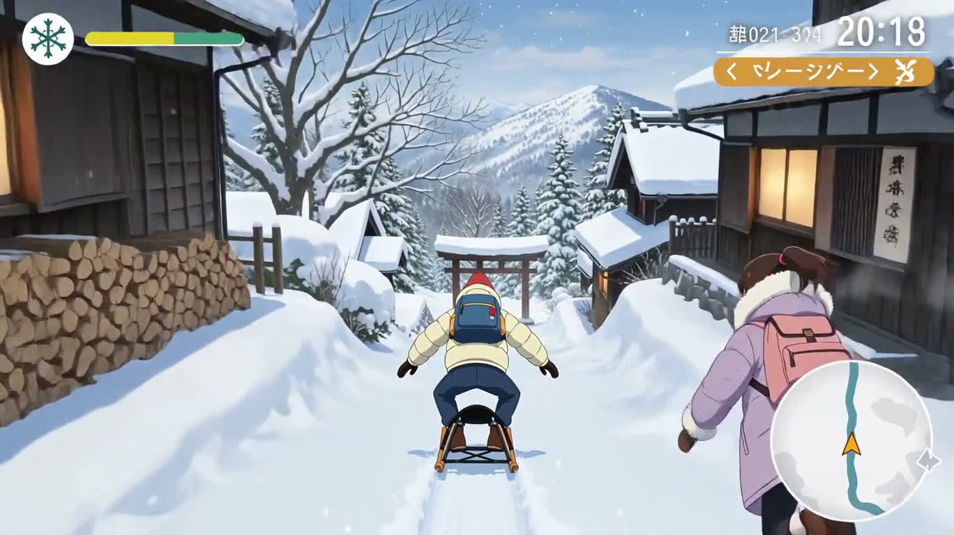 雪下车站：冬日探险 — AI video creation