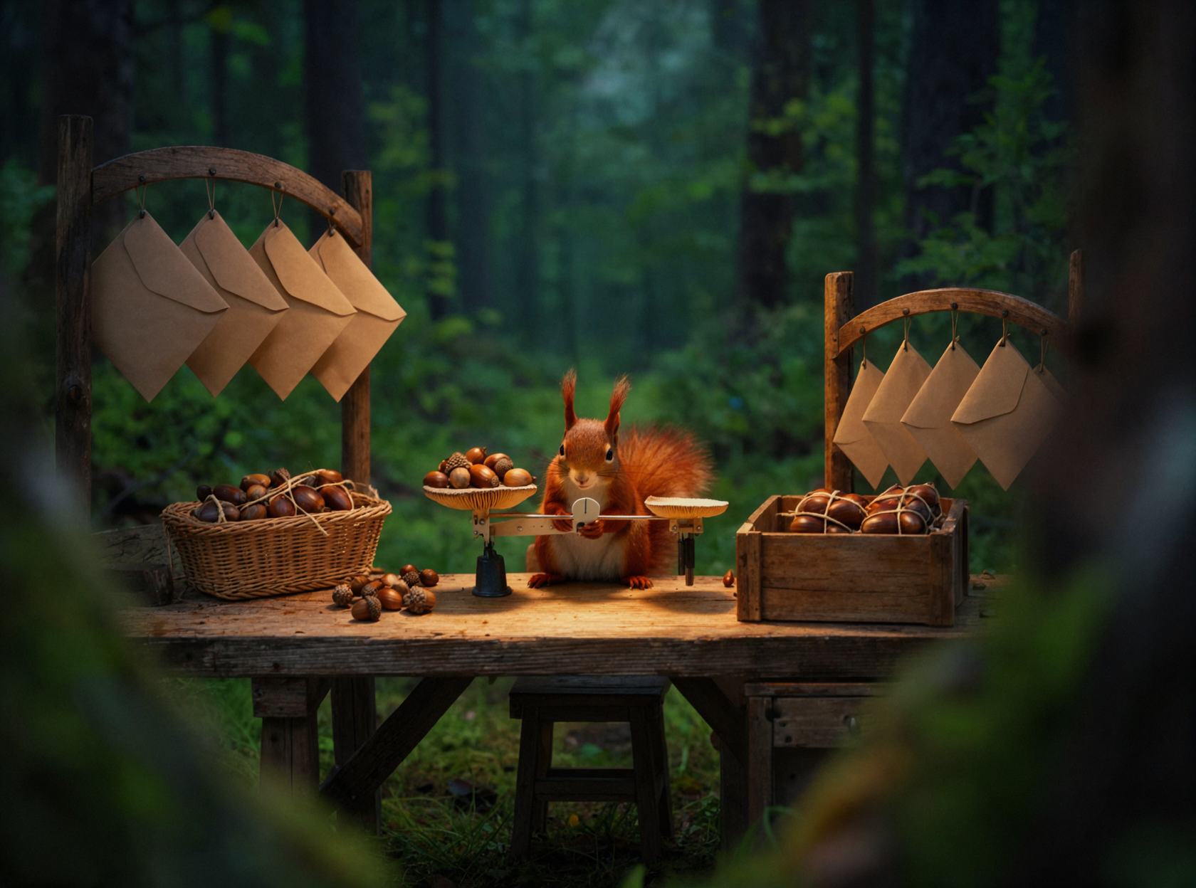 リス郵便局・ファンタジーコンセプト — AI image creation