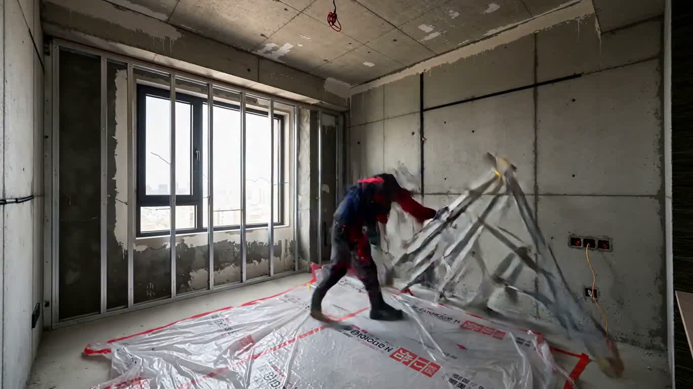 毛坯卧室焕新记 — AI video creation
