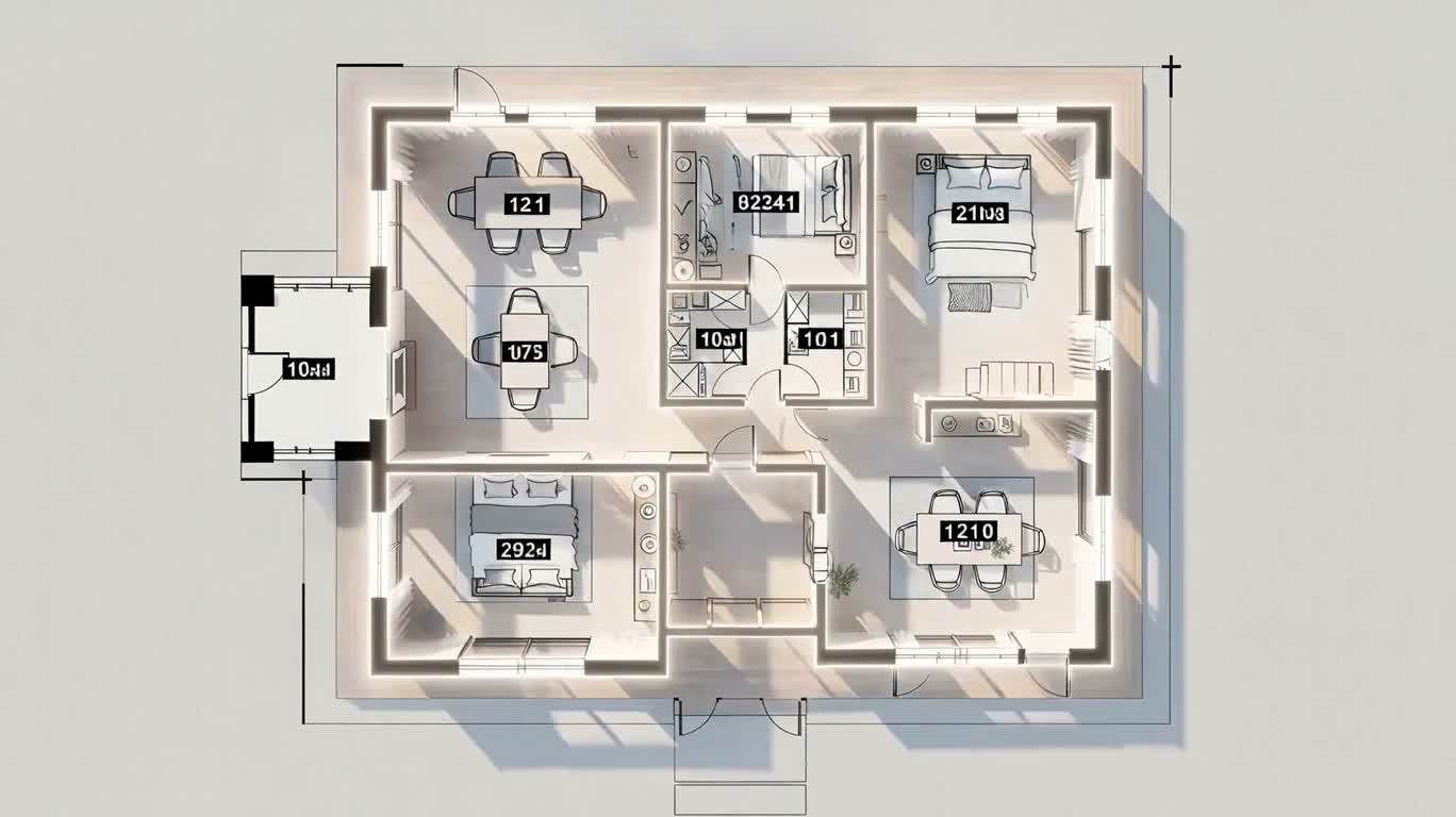 建筑平面图变身日式住宅