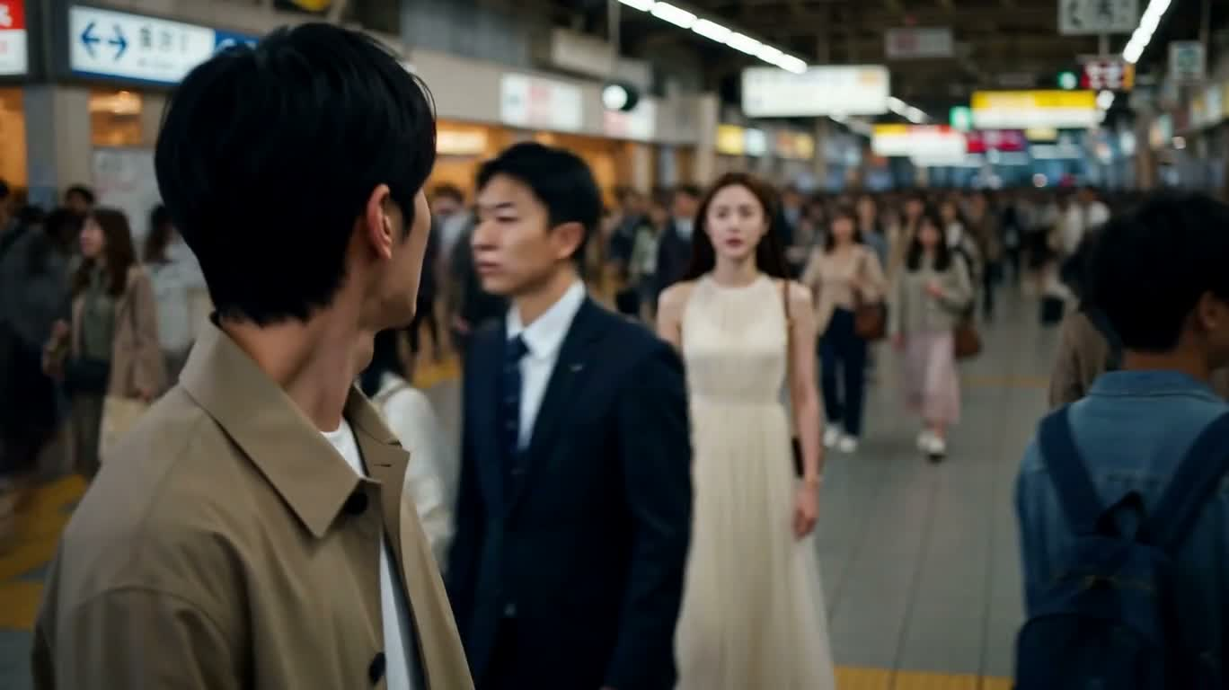 樱花见证的车站恋曲 — AI video creation