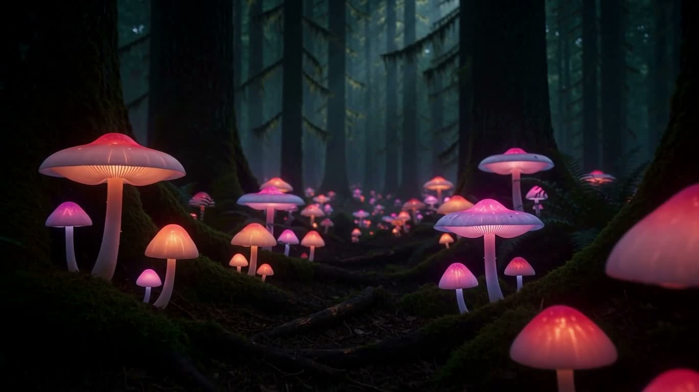 荧光蘑菇秘境