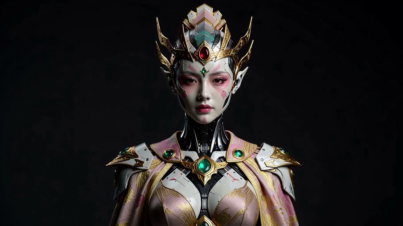 几何幻彩机器人女王