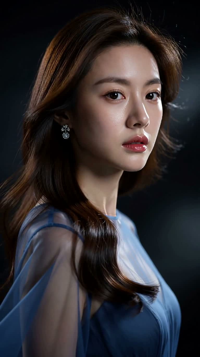 어두운 장막 속 흐르는 바람의 초상