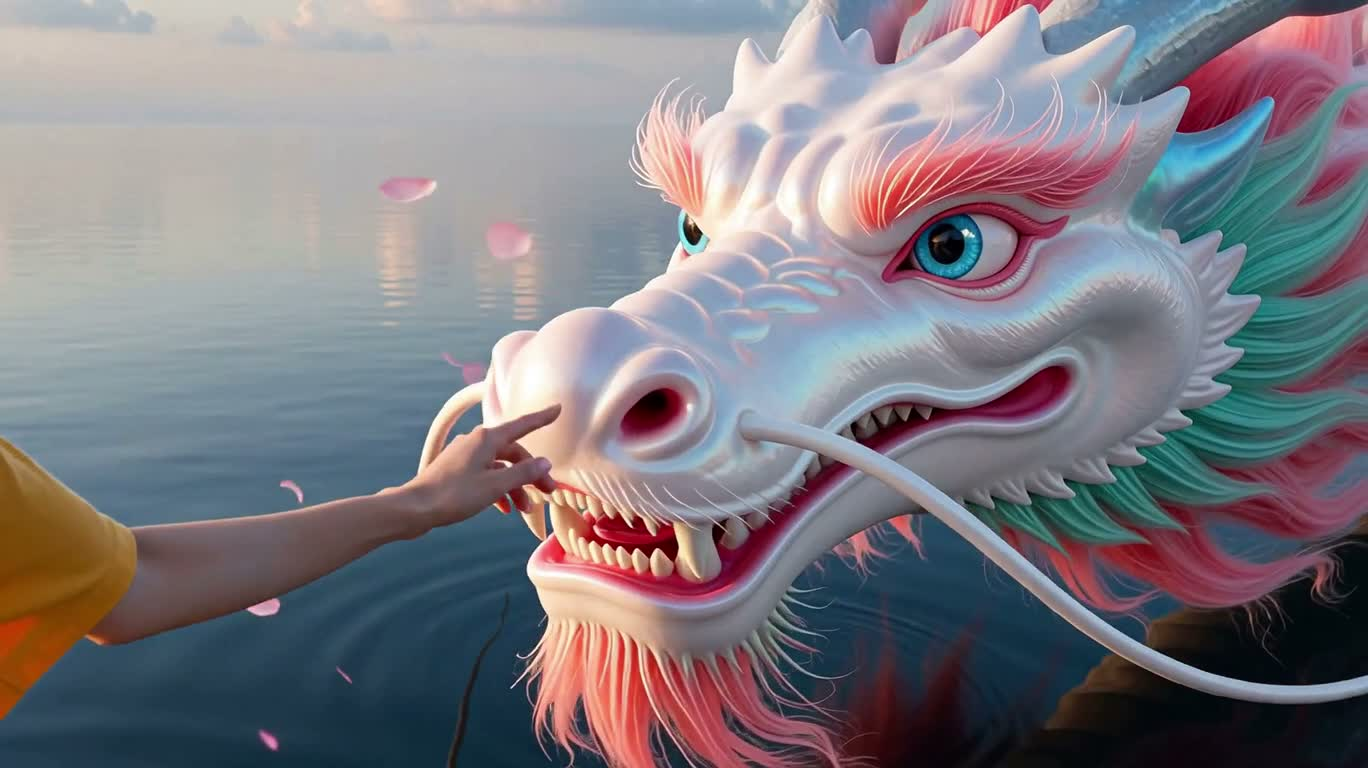 镜海龙舞 — AI video creation