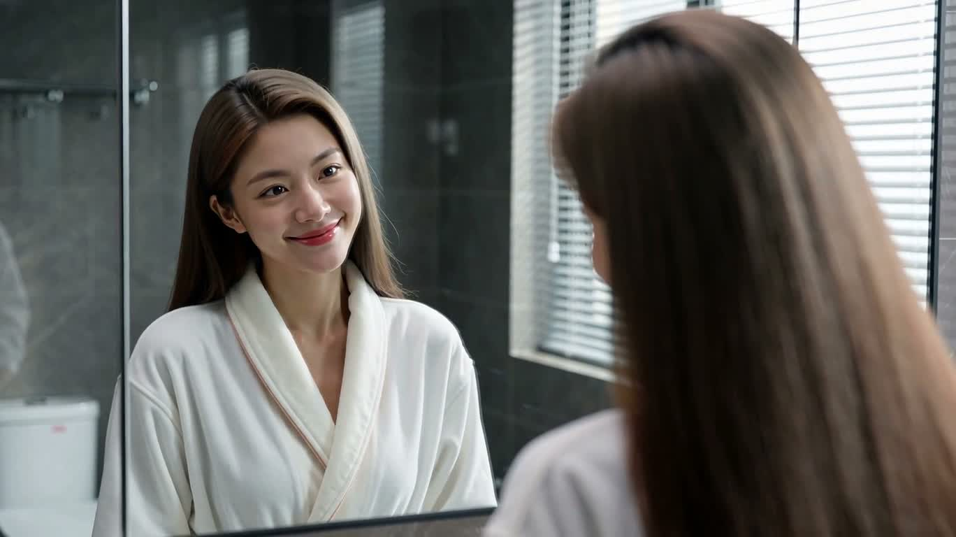 Quảng cáo rực rỡ với mái tóc đỏ ánh vàng