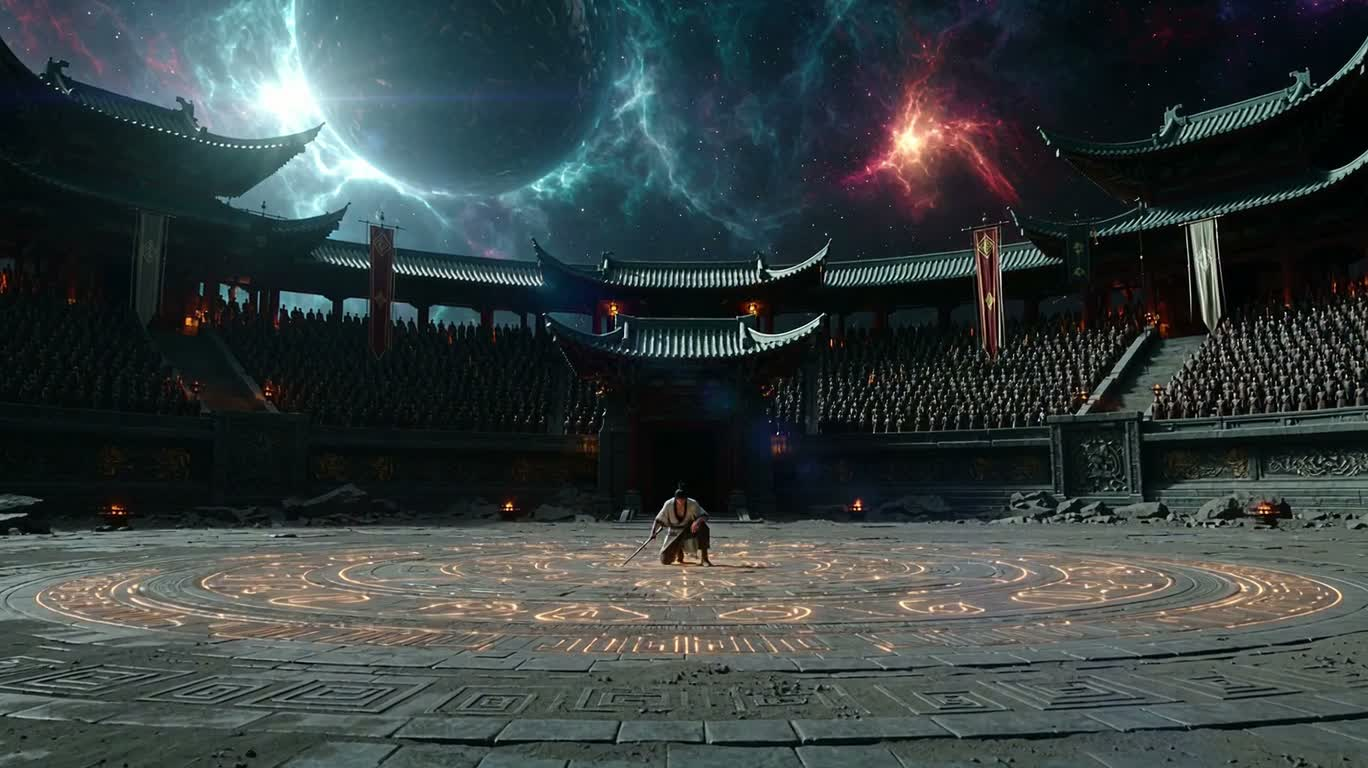 宇宙风暴战士铠甲变身 — AI video creation