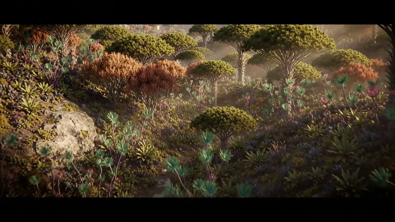 异星森林与巨型仓库 — AI video creation