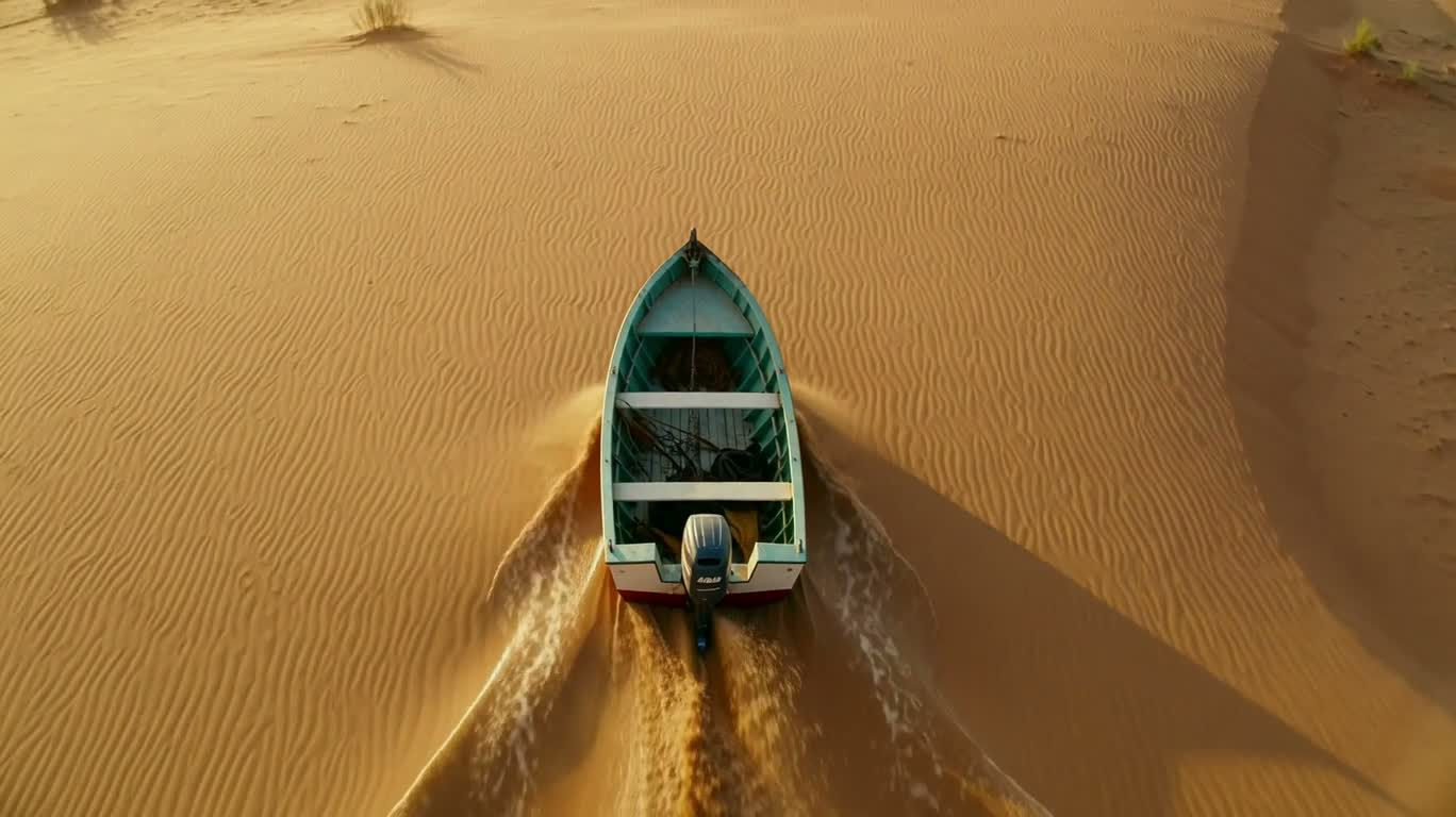 沙海绿洲之旅 — AI video creation