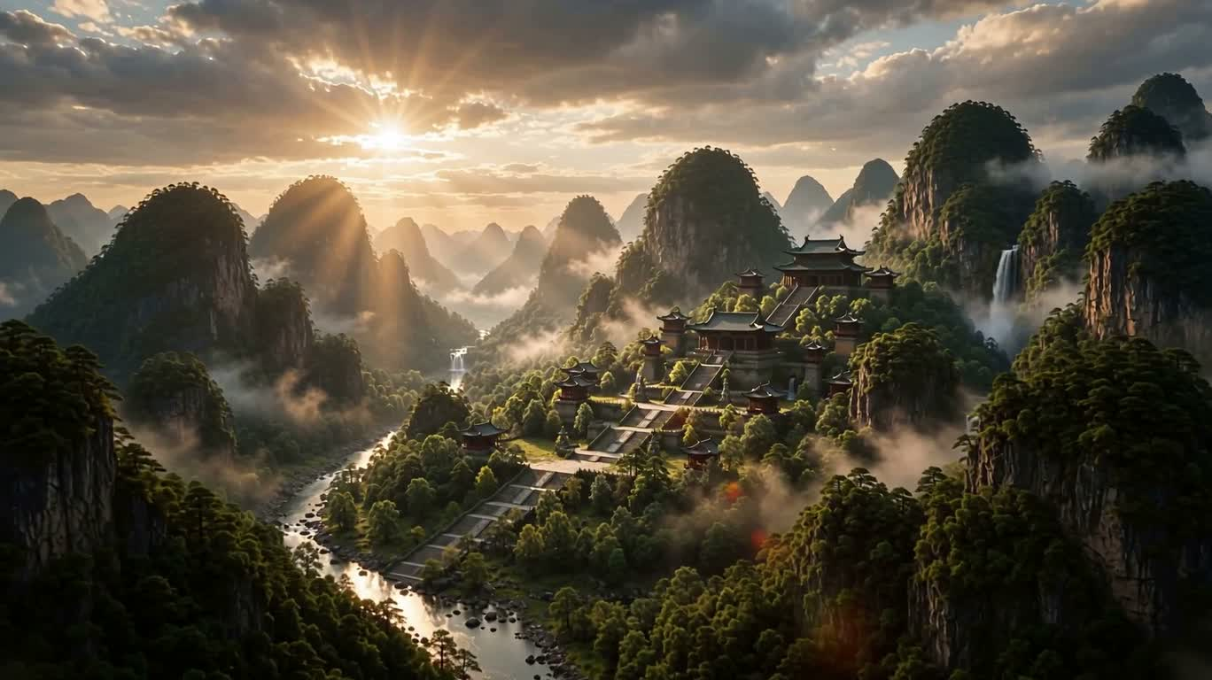 遗忘香格里拉的史诗油画