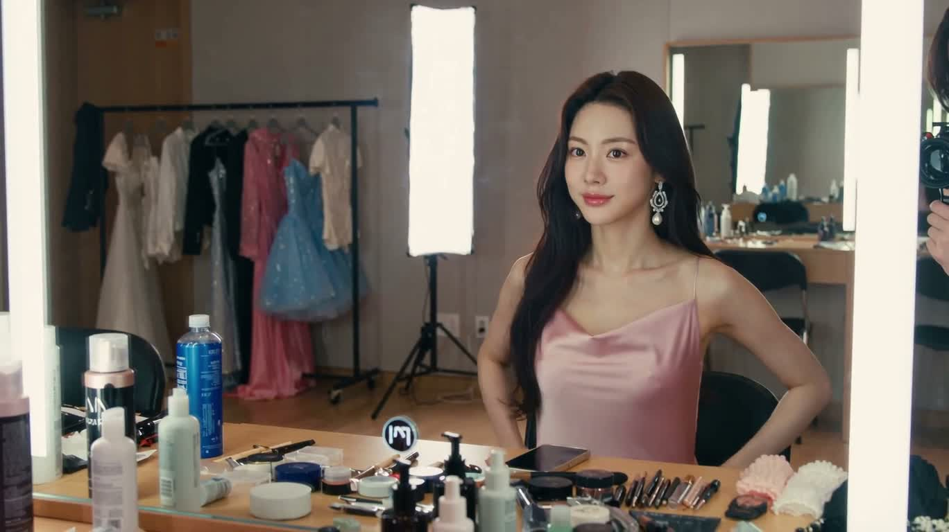 Le quotidien d'une idole devant le miroir — AI video creation